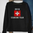 Swiss Drinking Team Funny National Pride Gift Sweatshirt Gifts for Old Women