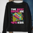 The Best Dads Are 90S Kids 90S Dad Cassette Tape Sweatshirt Gifts for Old Women