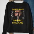 The Return Of The Great Maga King Ultra Maga Trump Design Sweatshirt Gifts for Old Women