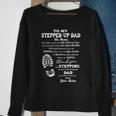 To My Stepped Up Dad His Name Sweatshirt Gifts for Old Women