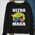 Ultra Maga Joe Biden Pro Trump Gift Sweatshirt Gifts for Old Women