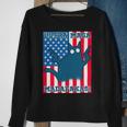 Ultra Maga Madafakas Cat American Flag Sweatshirt Gifts for Old Women