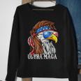 Ultra Maga Trump Sunglasses Eagle Head Usa Flag Bandana Sweatshirt Gifts for Old Women