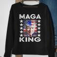 Ultra Mega King Trump Vintage American Us Flag Anti Biden Sweatshirt Gifts for Old Women