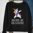 Unicorns Are Born In November Sweatshirt Gifts for Old Women