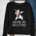 Unicorns Are Born In September Sweatshirt Gifts for Old Women