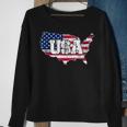 Usa American Flag United States Of America 4Th Of July Sweatshirt Gifts for Old Women