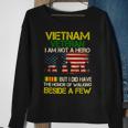 Veteran Veterans Day Vietnam Veteran I Am Not A Hero But I Did Have The Honor 65 Navy Soldier Army Military Sweatshirt Gifts for Old Women