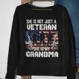 Veteran Veterans Day Womens Veteran She Is My Grandma American Flag Veterans Day 333 Navy Soldier Army Military Sweatshirt Gifts for Old Women