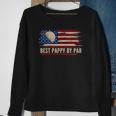 Vintage Best Pappy By Par American Flag Golf Golfer Gift Sweatshirt Gifts for Old Women