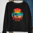 Vintage Retro Beach Please Funny Beach Lover Summer Vacation Sweatshirt Gifts for Old Women