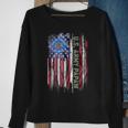 Vintage Usa American Flag Proud Us Army Veteran Papaw Funny Sweatshirt Gifts for Old Women