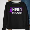 Vitiligo Awareness Hero - Purple Vitiligo Awareness Sweatshirt Gifts for Old Women