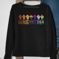 We Rise Together Lgbt Q Pride Social Justice Equality AllySweatshirt Gifts for Old Women