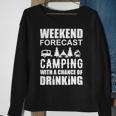 Weekend Forecast Camping With A Chance 21 Shirt Sweatshirt Gifts for Old Women