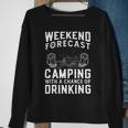 Weekend Forecast Camping With A Chance 22 Shirt Sweatshirt Gifts for Old Women