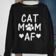 Womens Funny Cat Cat Mom Af Women Love Cats Kittens Gift Sweatshirt Gifts for Old Women