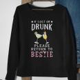 Womens If Lost Or Drunk Please Return To Bestie Matching Sweatshirt Gifts for Old Women