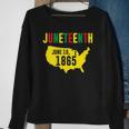 Womens Juneteenth June 19 1865 Black Pride History Black Freedom Sweatshirt Gifts for Old Women