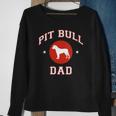 Womens Pit Bull Dad V-Neck Sweatshirt Gifts for Old Women