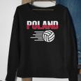 Womens Poland Volleyball Lovers Jersey - Polish Flag Sport Fans Sweatshirt Gifts for Old Women