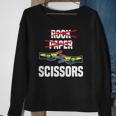 Womens Rock Paper Scissors Funny Lgbt Pride Parade Lesbian Sweatshirt Gifts for Old Women