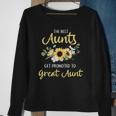 Womens The Best Aunts Get Promoted To Great Aunt New Great Aunt Sweatshirt Gifts for Old Women
