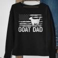 Womens Vintage Goat Dad Retro American Flag Goat 4Th Of July Sweatshirt Gifts for Old Women