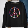 World Country Flags Unity Peace Sweatshirt Gifts for Old Women