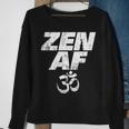 Zen Af Om Symbol Vintage Meditation Yoga Distressed V2 Sweatshirt Gifts for Old Women