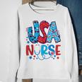 4Th Of July Usa Nursery American Nurse 2022 Patriotic Nurse Sweatshirt Gifts for Old Women