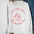 All I Need Is Love And Yoga And A Cat Lovers Gift For Yoga Lovers Red Sweatshirt Gifts for Old Women