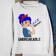 Als Warrior Strong Women Blue Ribbon Amyotrophic Lateral Sclerosis Support Als Awareness Sweatshirt Gifts for Old Women