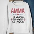 Amma Grandma Gift Amma The Woman The Myth The Legend Sweatshirt Gifts for Old Women