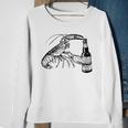 Beer Drinking Lobster Funny Craft Beer Gift Sweatshirt Gifts for Old Women