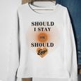 Best Seller Should I Stay Or Should Eggo Merchandise Sweatshirt Gifts for Old Women