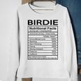Birdie Grandma Gift Birdie Nutritional Facts Sweatshirt Gifts for Old Women
