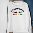 Blessed To Be Called Papa Sticker Sweatshirt Gifts for Old Women