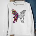 Butterfly She Whispered Back I Am The Storm Sweatshirt Gifts for Old Women