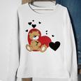 Cartoon Animal Happy Loving Teddy Bear Sweatshirt Gifts for Old Women