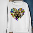 Colored Lion Heart Sweatshirt Gifts for Old Women