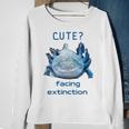 Cute Axolotl Facing Extinction Sweatshirt Gifts for Old Women