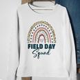 Cute Rainbow Field Squad Last Day Of School Field Leopard Sweatshirt Gifts for Old Women