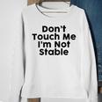 Dont Touch Me Im Not Stable Sweatshirt Gifts for Old Women