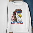 Eagle Mullet 4Th Of July American Flag Merica Usa Essential Sweatshirt Gifts for Old Women