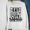 Eat Sleep Cute Repeat Graphic Design For Babys Sweatshirt Gifts for Old Women