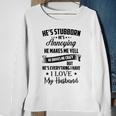 Family I Love My Husband Sweatshirt Gifts for Old Women