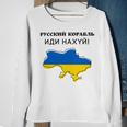 Flag Map Russian Warship Go F Sweatshirt Gifts for Old Women