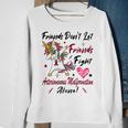 Friends Dont Let Friends Fight Arteriovenous Malformation Alone Unicorn Burgundy Ribbon Arteriovenous Malformation Support Arteriovenous Malformation Awareness Sweatshirt Gifts for Old Women