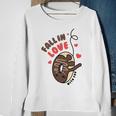 Funny Donut Fall In Love Sweatshirt Gifts for Old Women